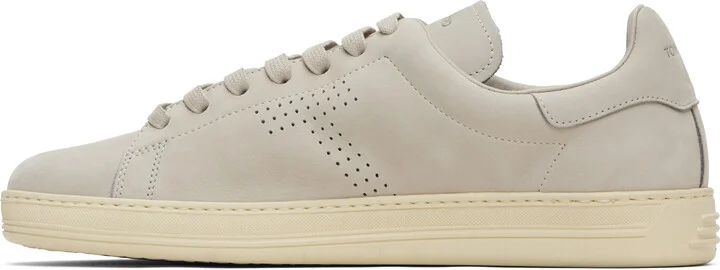 TOM FORD Gray Nubuck Warwick Sneakers - Image 3