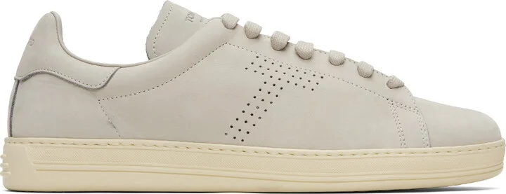 TOM FORD Gray Nubuck Warwick Sneakers