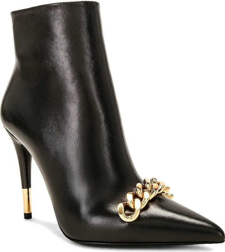 TOM FORD Iconic Chain 105 Ankle Boot in Black - Image 2