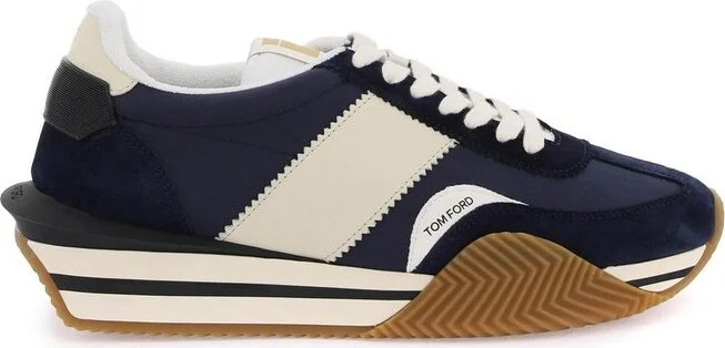 Tom Ford James Almond Toe Flatform Sneakers