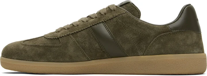 TOM FORD Khaki Suede Archer Sneakers - Image 3