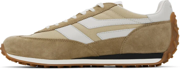 TOM FORD Khaki Suede Mick Sneakers - Image 3
