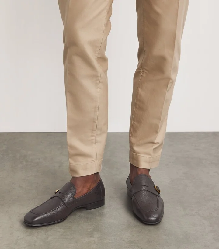 Tom Ford Leather Buckle Loafers - Image 2