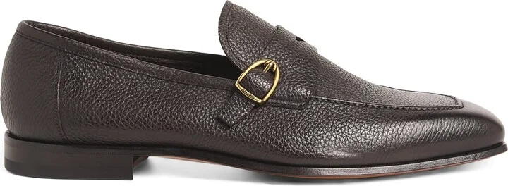 Tom Ford Leather Buckle Loafers