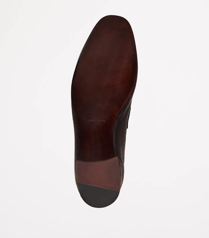 Tom Ford Leather Croc-Embossed Gigi Loafers - Image 4