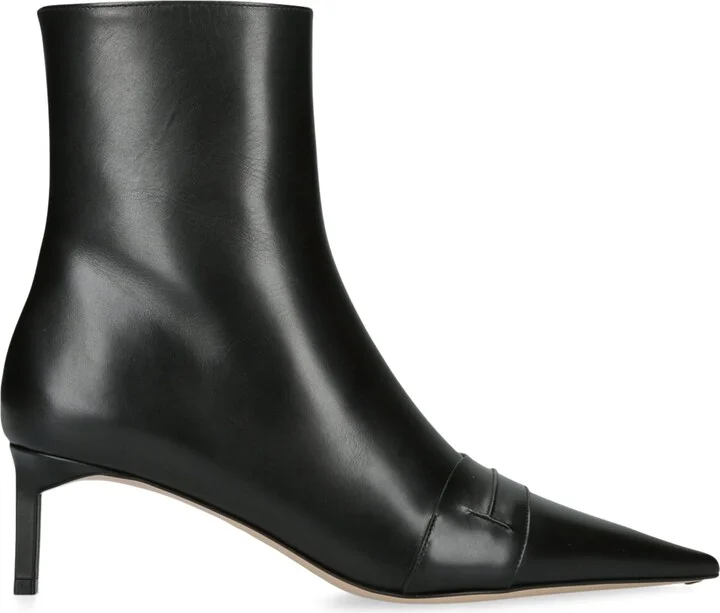 Tom Ford Leather Eva Ankle Boots 55