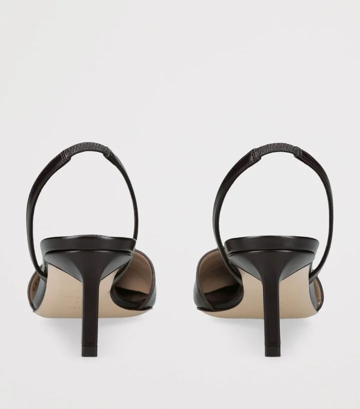 Tom Ford Leather Eva Slingback Pumps 55 - Image 2