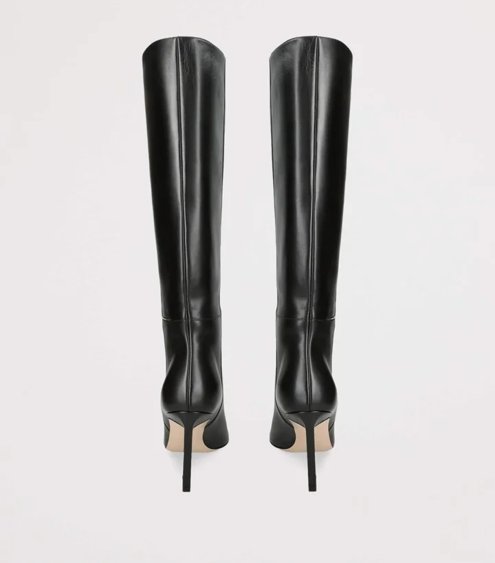 Tom Ford Leather Julianne Knee-High Boots 85 - Image 2