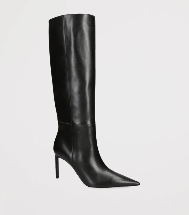 Tom Ford Leather Julianne Knee-High Boots 85 - Image 3