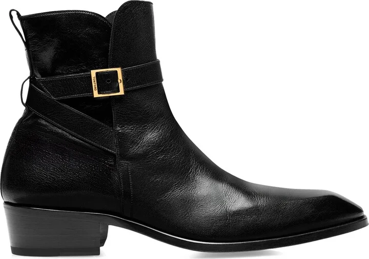 Tom Ford Leather Kenneth Chelsea Boots