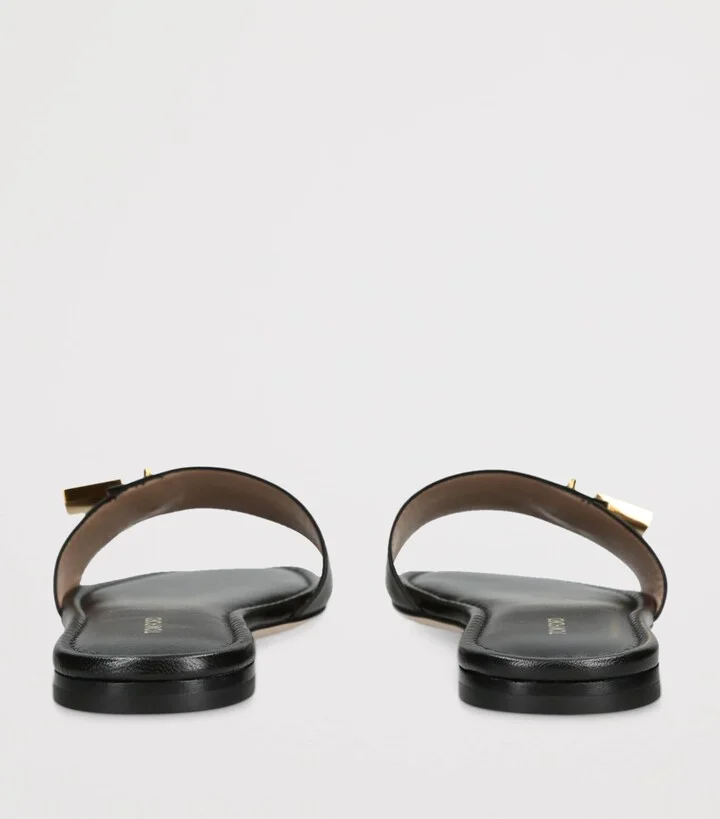Tom Ford Leather Padlock-Detail Slides - Image 2