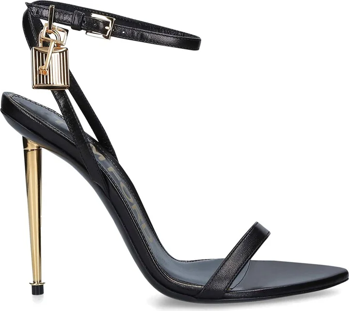 Tom Ford Leather Padlock Sandal 105