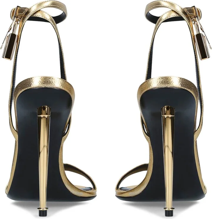 Tom Ford Leather Padlock Sandals 105 - Image 2