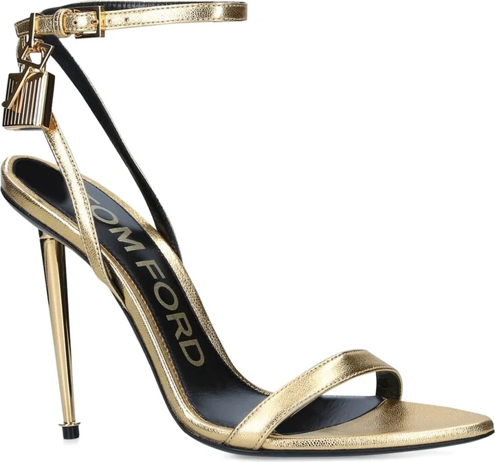 Tom Ford Leather Padlock Sandals 105 - Image 3