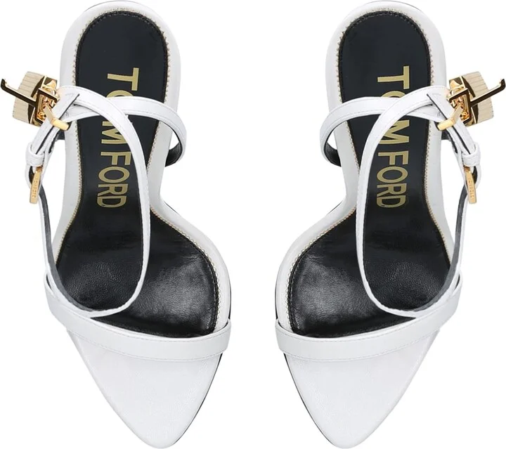 Tom Ford Leather Padlock Sandals 105 - Image 4