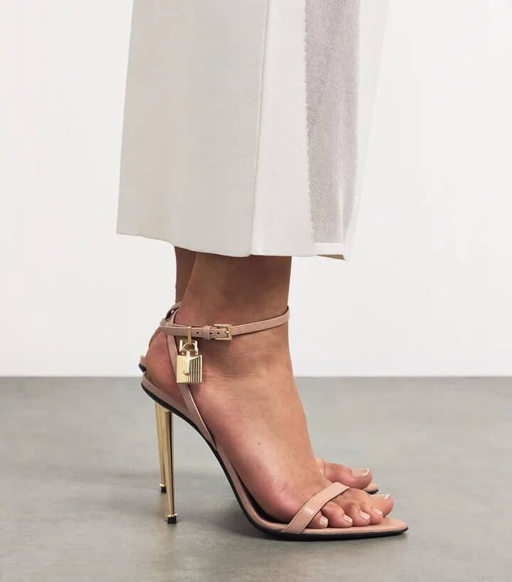 Tom Ford Leather Padlock Sandals 105 - Image 2