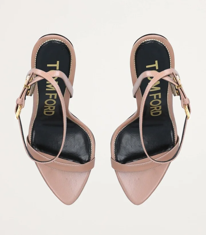 Tom Ford Leather Padlock Sandals 105 - Image 6