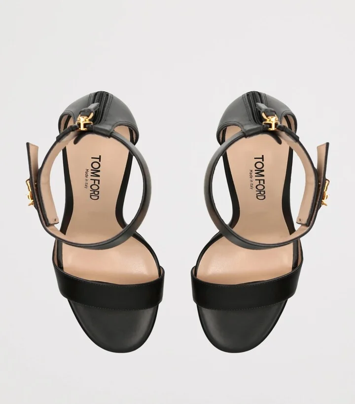 Tom Ford Leather Padlock Sandals 105 - Image 4