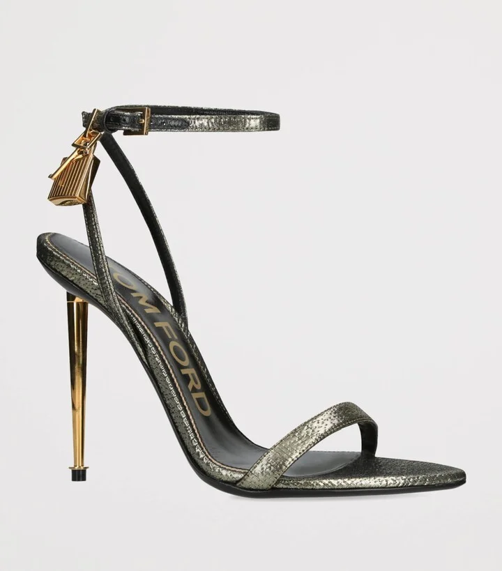 Tom Ford Leather Padlock Sandals 105 - Image 3