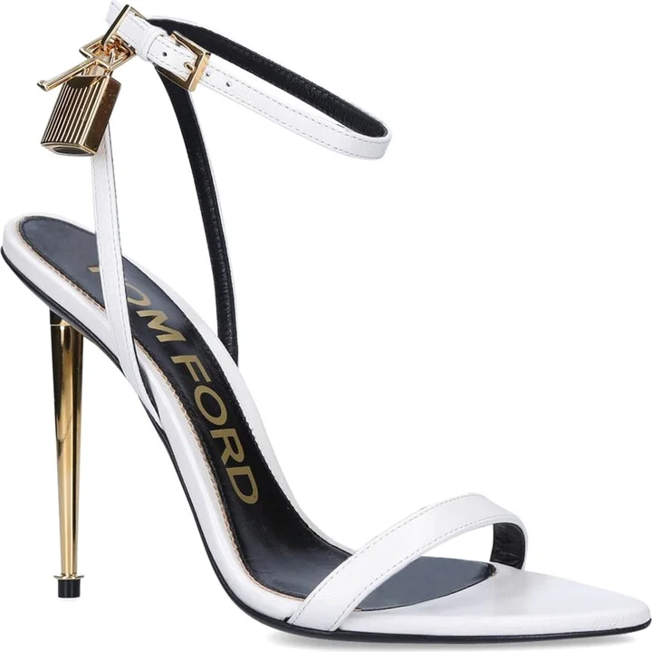 Tom Ford Leather Padlock Sandals 105