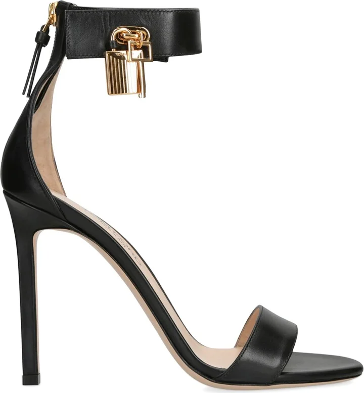 Tom Ford Leather Padlock Sandals 105
