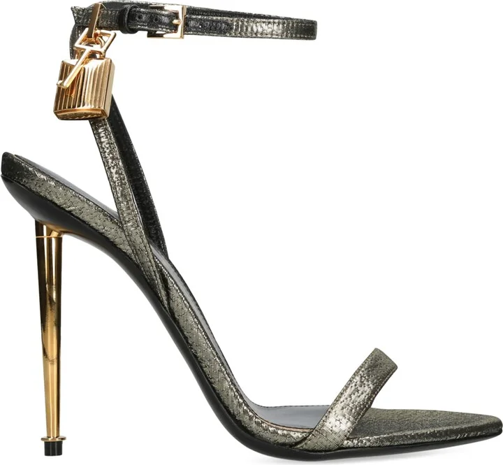Tom Ford Leather Padlock Sandals 105