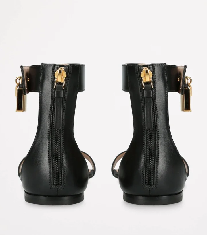 Tom Ford Leather Padlock Sandals - Image 2