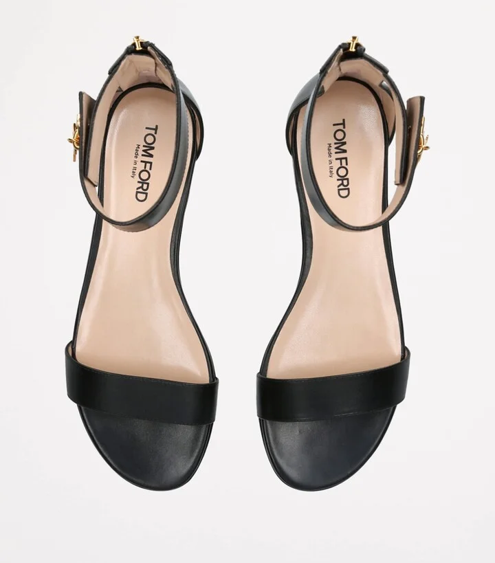 Tom Ford Leather Padlock Sandals - Image 4