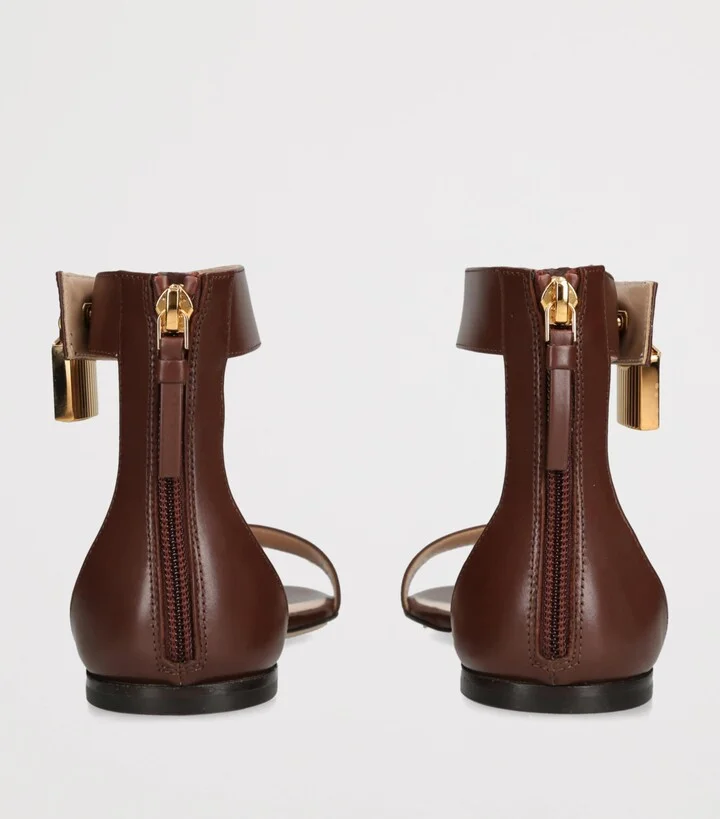 Tom Ford Leather Padlock Sandals - Image 2