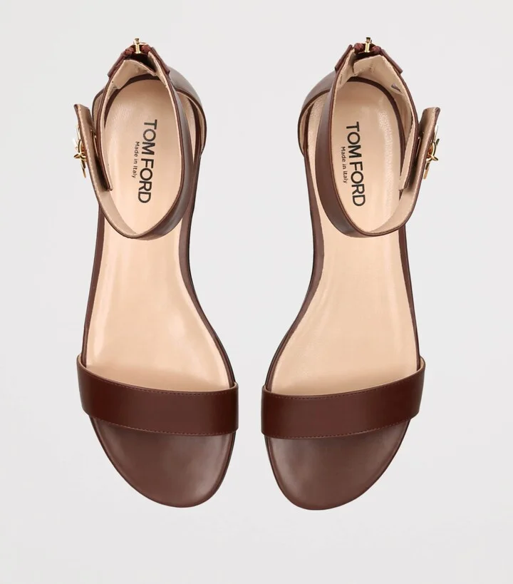 Tom Ford Leather Padlock Sandals - Image 4