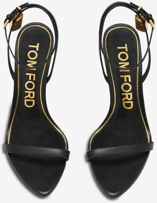 Tom Ford Leather Padlock Sandals - Image 3