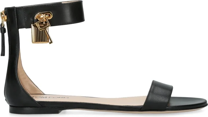 Tom Ford Leather Padlock Sandals