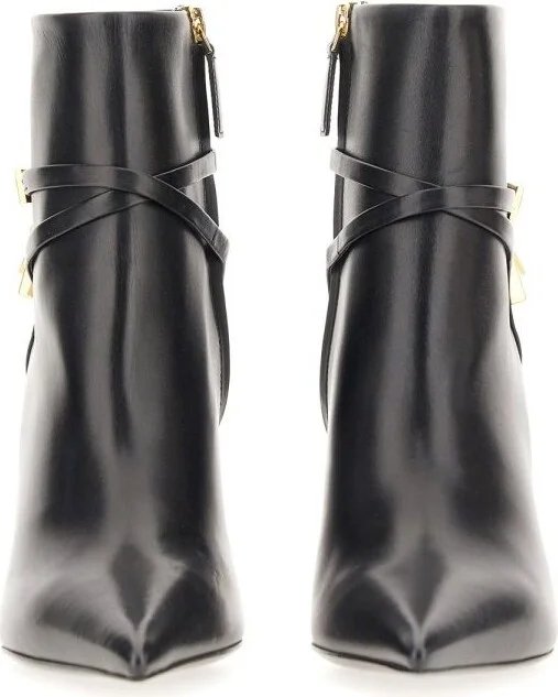 Tom Ford Leather Pointy Toe Ankle Boots - Image 2
