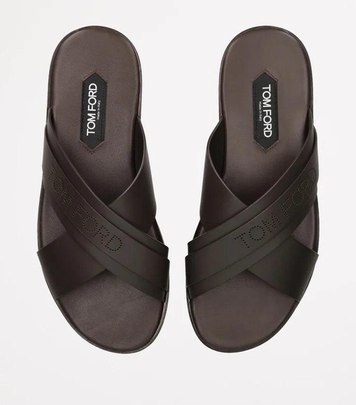 Tom Ford Leather Preston Slides - Image 4