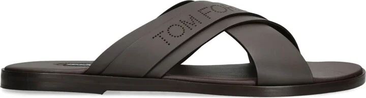Tom Ford Leather Preston Slides