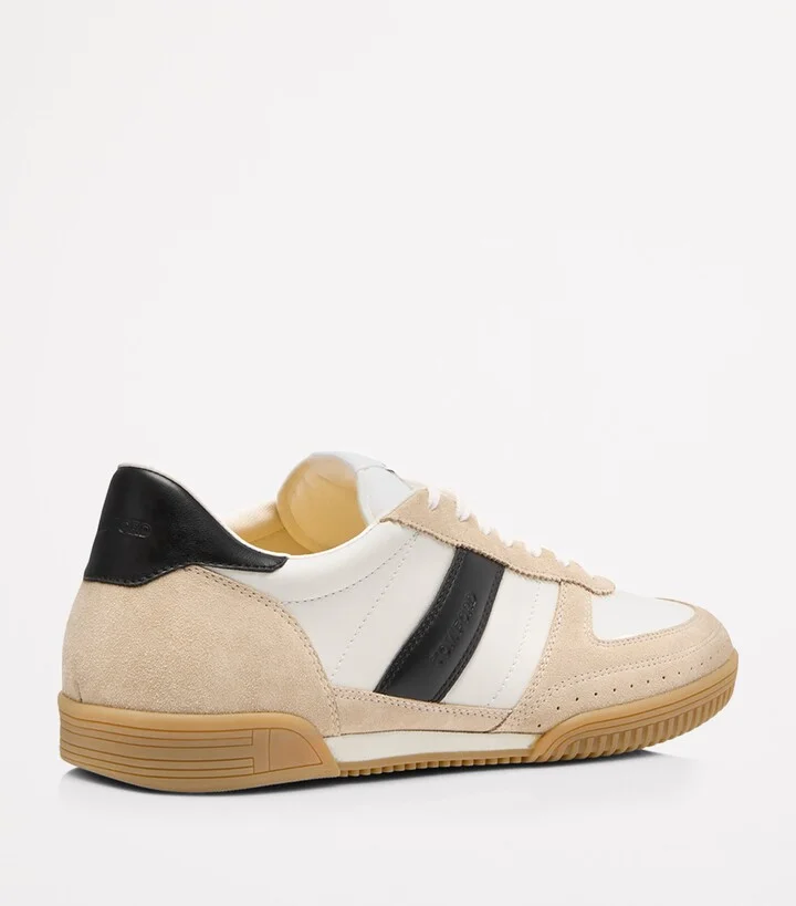 Tom Ford Leather-Suede Terence Sneakers - Image 3