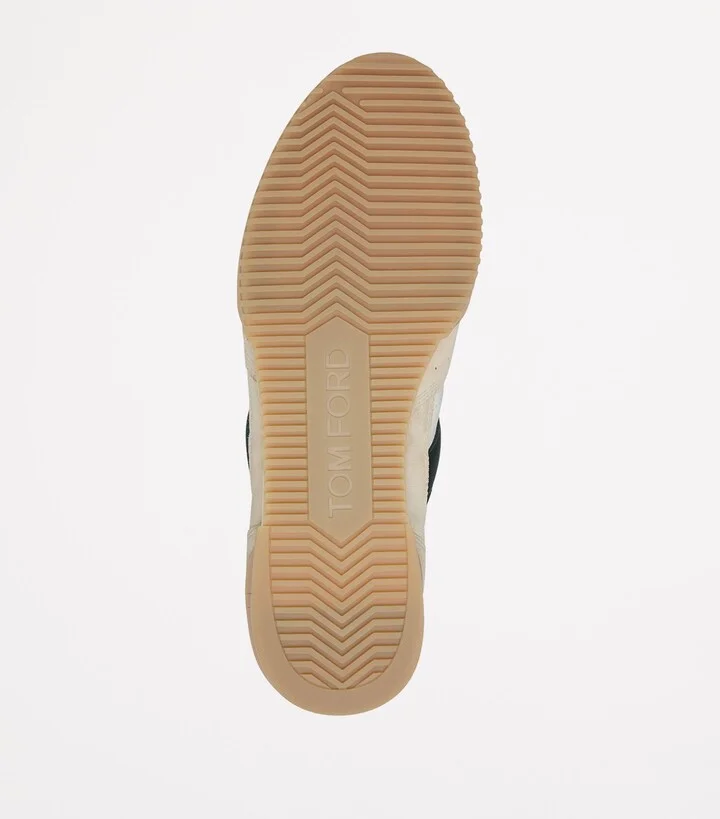 Tom Ford Leather-Suede Terence Sneakers - Image 4