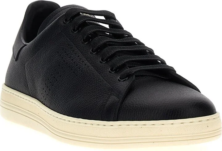 Tom Ford Logo Leather Sneakers - Image 2