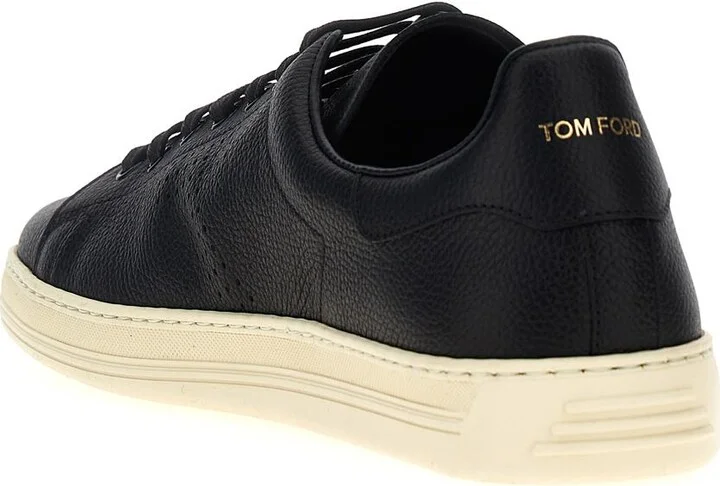 Tom Ford Logo Leather Sneakers - Image 3
