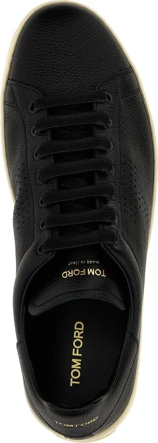 Tom Ford Logo Leather Sneakers - Image 4
