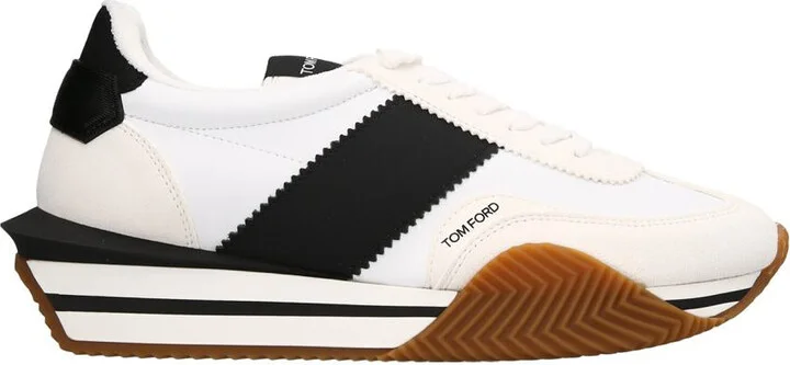 Tom Ford Logo Leather Sneakers