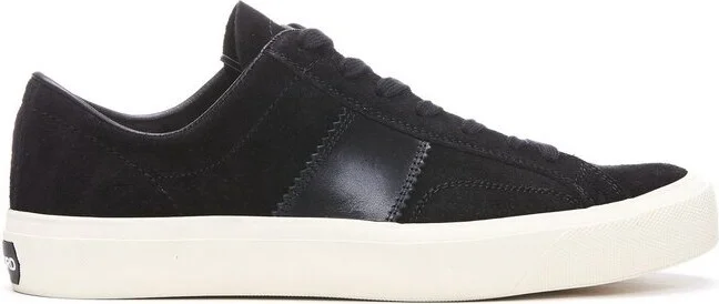 Tom Ford Logo Patch Lace-Up Sneakers