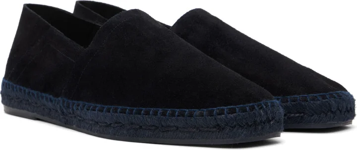 TOM FORD Navy Suede Barnes Espadrilles - Image 4