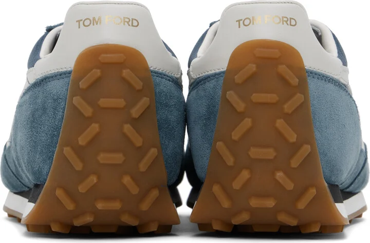 TOM FORD Navy Suede Mick Sneakers - Image 2