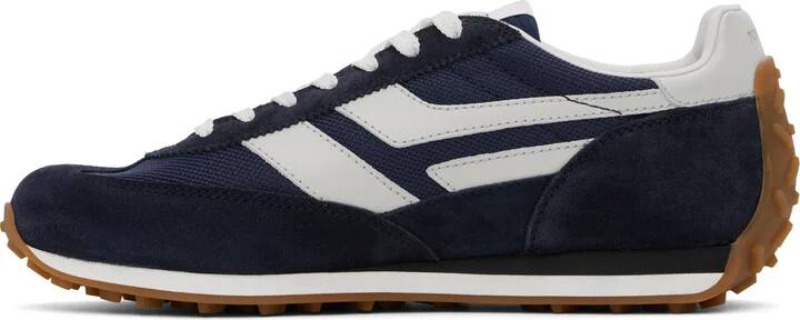 TOM FORD Navy Suede Mick Sneakers - Image 3