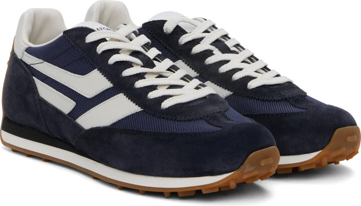 TOM FORD Navy Suede Mick Sneakers - Image 4