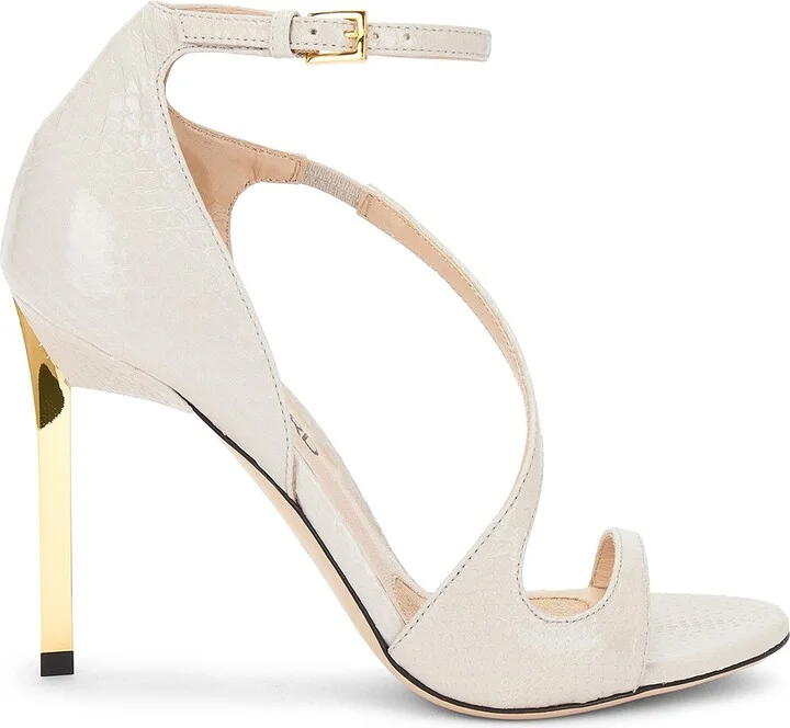 TOM FORD Newton 105mm Shiny Ayers Sandal in Grey