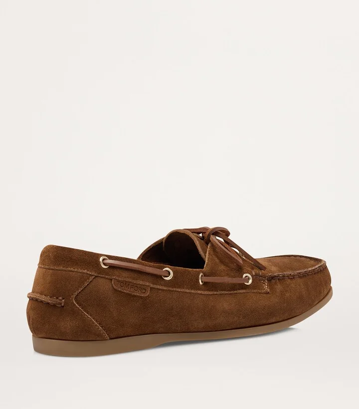Tom Ford Nubuck Leather Boat Shoes - Image 3