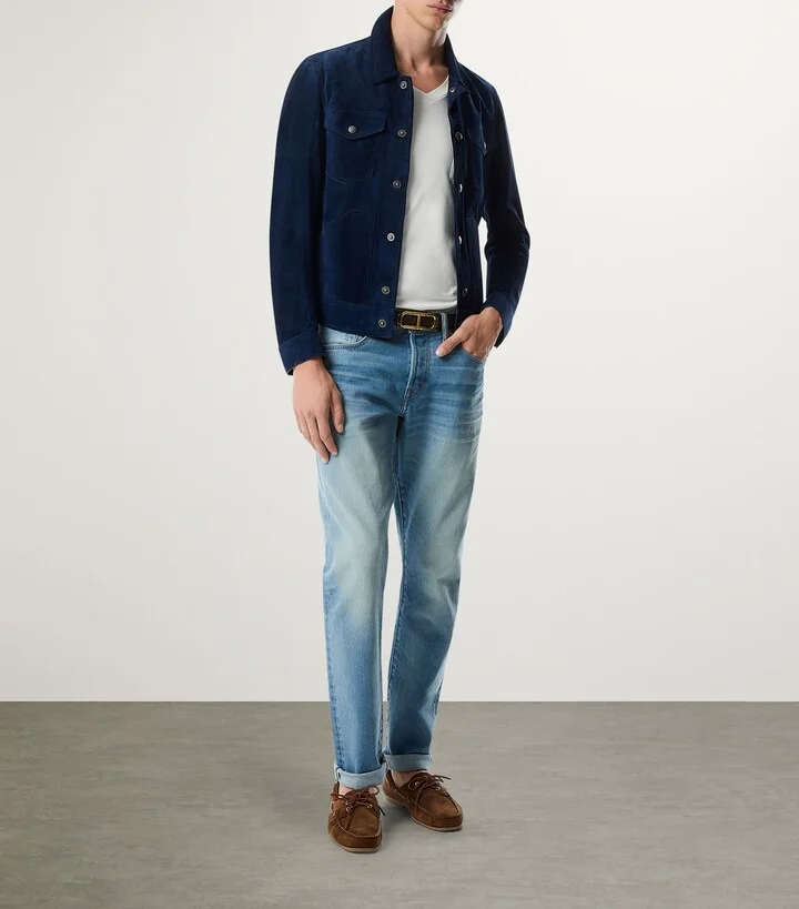 Tom Ford Nubuck Leather Boat Shoes - Image 4