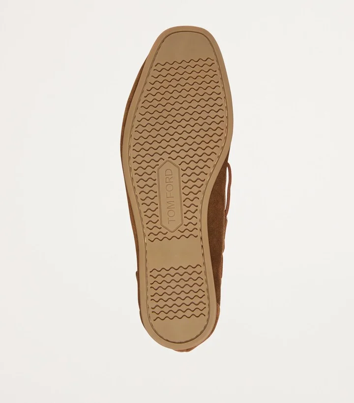 Tom Ford Nubuck Leather Boat Shoes - Image 6